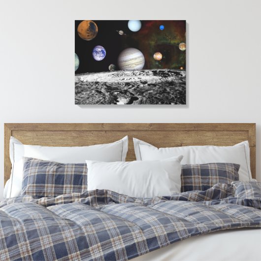 Toile Planètes du système solaire dans l'espace (Insitu(Chambre))