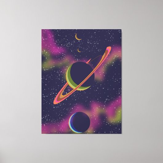 Toile Planètes et étoiles (Recto)