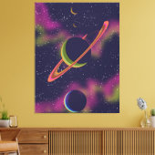 Toile Planètes et étoiles (Insitu(Salon))
