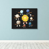 Toile Planètes et système solaire (Insitu (Plancher de Bois))