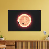 Toile Planètes Transitant Red Nwarf Star Dans Trappist-1 (Insitu(Salon))
