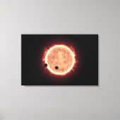 Toile Planètes Transitant Red Nwarf Star Dans Trappist-1 (Recto)