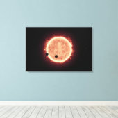 Toile Planètes Transitant Red Nwarf Star Dans Trappist-1 (Insitu (Plancher de Bois))