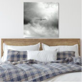 Toile Planeur volant dans le ciel gris (Insitu(Chambre))