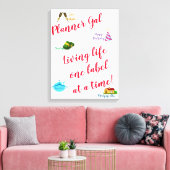 Toile Planner Gal - Vivre la vie un étiquette à la fois! (Insitu(Salon))