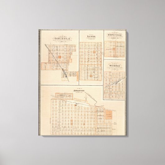 Toile Plans de Atlantic, Osceola, Lewis (Recto)