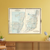 Toile Plans de Lyons et Clinton, Comté de Clinton (Insitu(Salon))