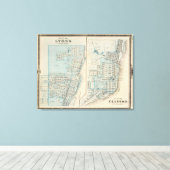 Toile Plans de Lyons et Clinton, Comté de Clinton (Insitu (Plancher de Bois))