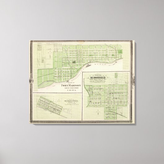 Toile Plans du fort Madison (Recto)
