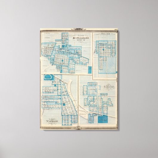 Toile Plans du Mont Plessant, Tolède (Recto)
