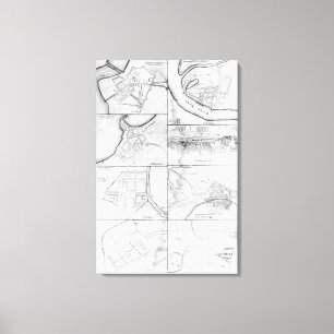 Toile Plans du principe Tours, Forts