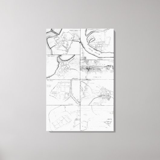 Toile Plans du principe Tours, Forts (Recto)