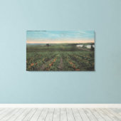 Toile Plantation d'ananas prêt pour la récolte à Florid (Insitu (Plancher de Bois))