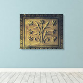 Toile Plante à fleurs, panneau de détails (Insitu (Plancher de Bois))