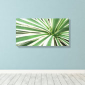 Toile Plante Agave Vert et blanc rayé (Insitu (Plancher de Bois))