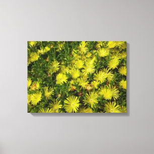 Toile Plante de glace dorée Fleurs jaunes