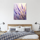 Toile Plante de lavande et feuilles dorées (Insitu(Chambre))