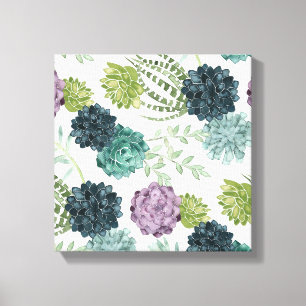 Toile Plante Happiness Collection Motif Succulent 5