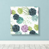 Toile Plante Happiness Collection Motif Succulent 5 (Insitu (Plancher de Bois))