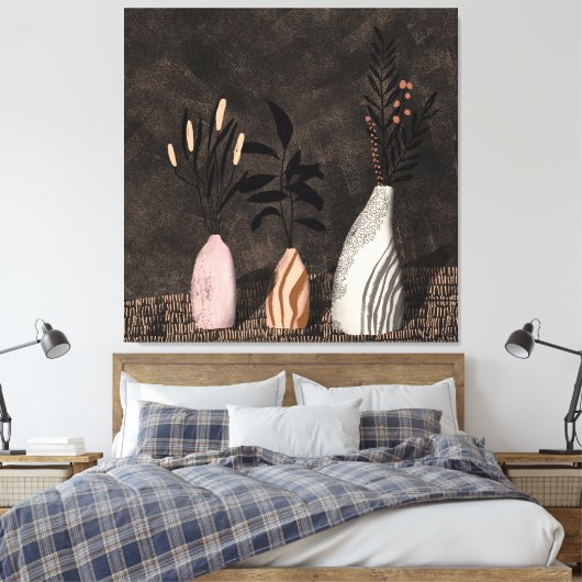 Toile Plante rustique - décoration murale dans les harmo (Insitu(Chambre))