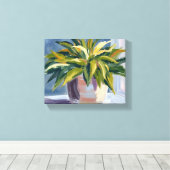 Toile Plante serpent | Peinture de plante en pot (Insitu (Plancher de Bois))