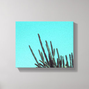 Toile Plantes succulentes de cactus vert pâle Minimalism
