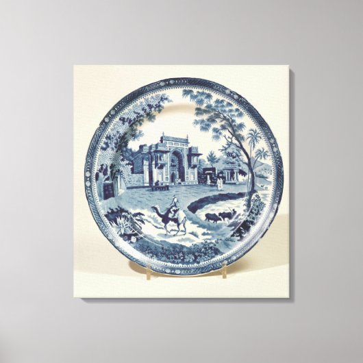 Toile Plaque bleue et blanche, vers 1815 (Recto)