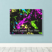 Toile Plaque noire/néon personnalisée (Insitu (Plancher de Bois))