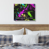 Toile Plaque noire/néon personnalisée (Insitu(Chambre))