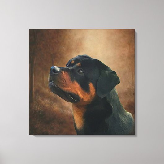 Toile Plaque Rottweiler (Recto)