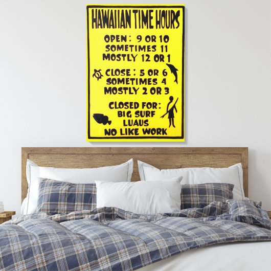 Toile plaque temporelle hawaïenne (Insitu(Chambre))