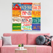 Toile Plaques de licence américaines Art America (Insitu(Salon))