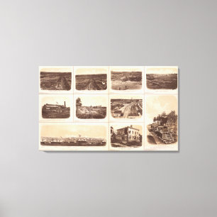 Toile Plaques en fer, Héros moteur, lignes rebelles, bât