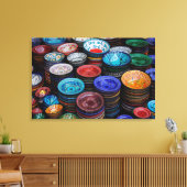 Toile Plaques marocaines au marché (Insitu(Salon))