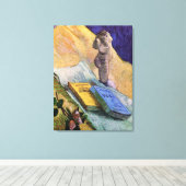 Toile Plaster Statuette Rose et romans Vincent van Gogh (Insitu (Plancher de Bois))