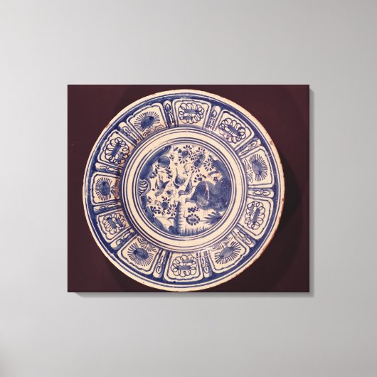 Toile Plat bleu, dérivé d'une Ming Export tardive (Recto)