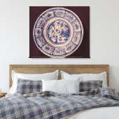 Toile Plat bleu, dérivé d'une Ming Export tardive (Insitu(Chambre))