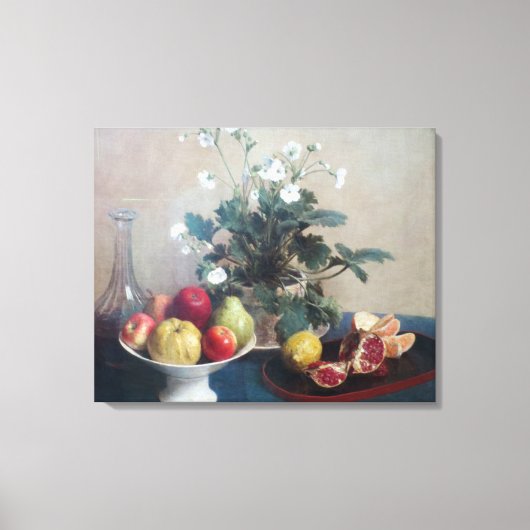 Toile Plat de Fruit et de Carafe (Recto)