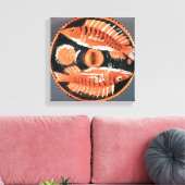 Toile Plate depicting two fish, 350 BC (ceramic) (Insitu(Salon))
