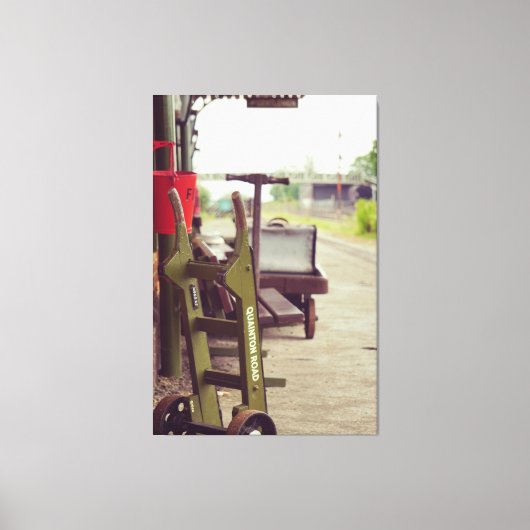 Toile Plateforme ferroviaire Vintage (Recto)