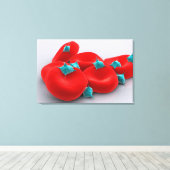 Toile Platelets Avec Cellules De Sang Rouge 1 (Insitu (Plancher de Bois))
