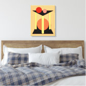 Toile Plates-formes, piliers et cercles Abstraits (Insitu(Chambre))