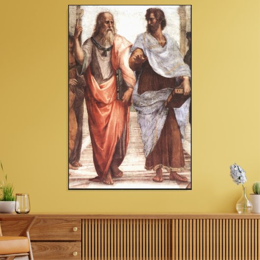 Toile Platon et Aristote / École d'Athènes de Raphaël / (Insitu(Salon))