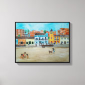 Toile Playa de la Malvarrosa Peinture d'Alfred Fox (Recto)