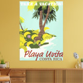 Toile Playa Uvita, Costa Rica affiche de voyage de plage (Insitu(Salon))