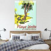 Toile Playa Uvita, Costa Rica affiche de voyage de plage (Insitu(Chambre))