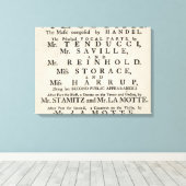 Toile Playbill annonçant une performance (Insitu (Plancher de Bois))