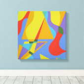 Toile Playful Geometry Canvas Print (Insitu (Plancher de Bois))