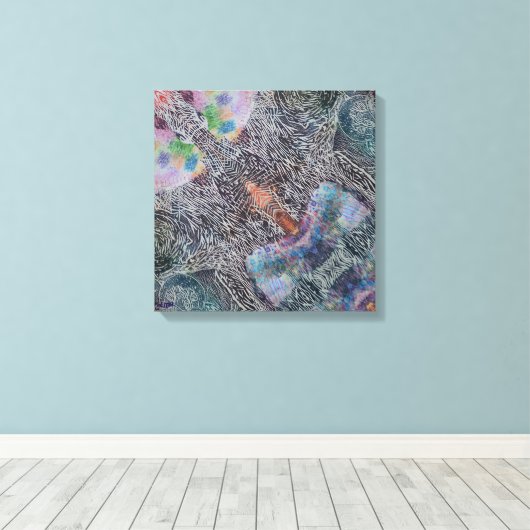 Toile Playful Wonder Stretched Canvas Print (Insitu (Plancher de Bois))