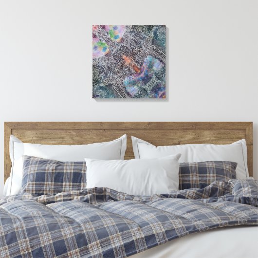 Toile Playful Wonder Stretched Canvas Print (Insitu(Chambre))